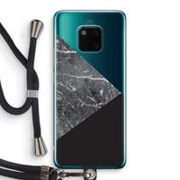 Combinatie marmer: Huawei Mate 20 Pro Transparant Hoesje met koord