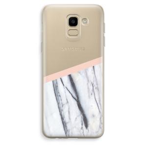 A touch of peach: Samsung Galaxy J6 (2018) Transparant Hoesje