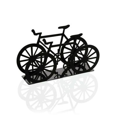 Servethouder Versa Zwart Metaal Keramisch Staal Ijzer 4,5 x 9,5 x 16,5 cm Fiets