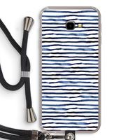 Verrassende lijnen: Samsung Galaxy J4 Plus Transparant Hoesje met koord