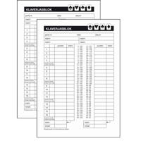 Klaverjas scoreblok - 2x - A5 - 50 vellen - klaverjassen spel