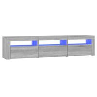 The Living Store Tv-meubel - LED-verlichting - Grijs sonoma eiken - 180 x 35 x 40 cm - thumbnail