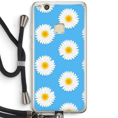 Margrietjes: Huawei Ascend P10 Lite Transparant Hoesje met koord