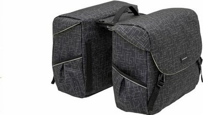 New Looxs Ivy Mondi Joy dubbele fietstas Racktime - 38 liter (Kleur: zwart) New Looxs Ivy Mondi Joy dubbele fietstas Racktime - 38 liter (Kleur: zwart)