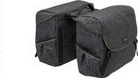 New Looxs Ivy Mondi Joy dubbele fietstas Racktime - 38 liter (Kleur: zwart) - thumbnail