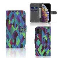 Apple iPhone 11 | Book Case | Abstract Green Blue