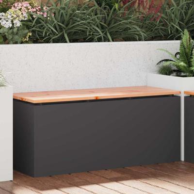 Tuinbank Zwart 100 x 40 x 43 cm Staal