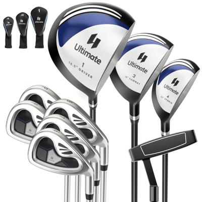 Complete Set van 9-Delige Golfclubs Aluminiumlegering Driver 3# Fairway 4# Hybride 6#, 7#, 8#, 9# en P# Ijzers Putter en 3 Golfclubhoezen
