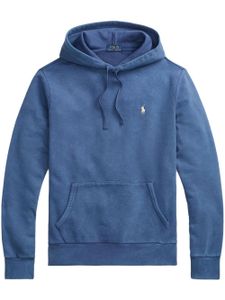 Polo Ralph Lauren hoodie en coton à motif Polo Pony - Bleu