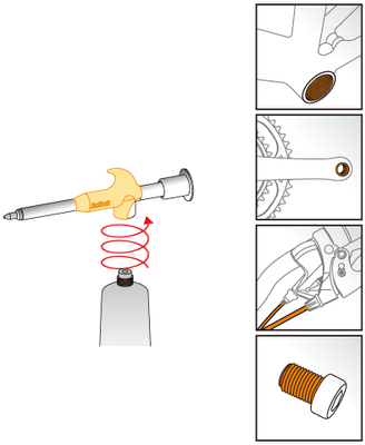 IceToolz (Buzaglo) Vetspuit inclusief tube kopervet icetoolz c278 (120 ml)