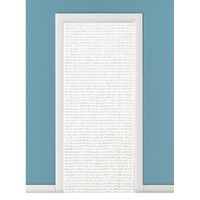 Kralengordijn/deurgordijn wit 90 x 220 cm - thumbnail