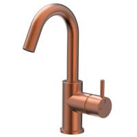 Wastafelkraan Xenz Duero | Opbouw | Mengkraan | Hoog model | Oud koper