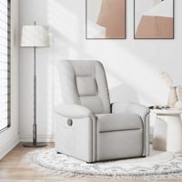 Fauteuil verstelbaar stof wolk grijs