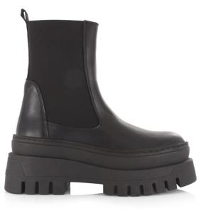 STEVE MADDEN Steve Madden - Cassandra Zwart Leer Chelsea boots Dames