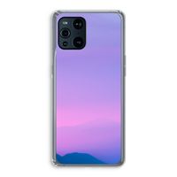 Sunset pastel: Oppo Find X3 Transparant Hoesje