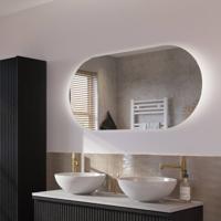 Ben Clip spiegel ovaal met verlichting en anti-condens 60x120 cm