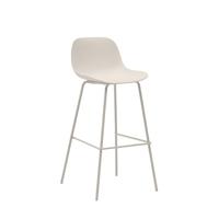 Kave Home Barkruk Altea Gerecycled kunststof - Beige (zithoogte 74cm)