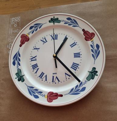Boerenbont Wandklok Vintage rond 27 cm