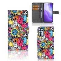 OPPO Find X3 Lite | Wallet Case | met Pasjes | Punk Rock