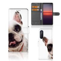 Sony Xperia 5II | Telefoonhoesje | Met pasjeshouder | Franse Bulldog