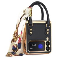 Trendy Handbag Series Samsung Galaxy Z Flip4 Hoesje - Zwart