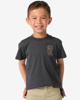 HEMA Kinder T-shirt Print Donkergrijs (donkergrijs)
