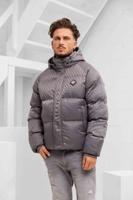 XPLCT Mono Puffer Winterjas Heren Grijs - Maat S - Kleur: Grijs | Soccerfanshop