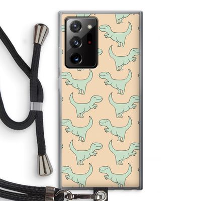 Dinos: Samsung Galaxy Note 20 Ultra / Note 20 Ultra 5G Transparant Hoesje met koord