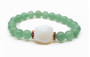 Edelsteen Armband Groene Aventurijn met Opaliet - Sieraden - Spiritueelboek.nl