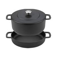 Skillet + Dutch Oven black Set 28CM Combekk - thumbnail