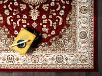 Laagpolig Perzisch motief  Vloerkleed  Rood-160 x 230 cm