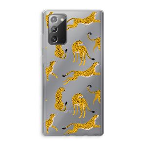 Luipaard: Samsung Galaxy Note 20 / Note 20 5G Transparant Hoesje