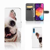 Samsung Galaxy A50 | Telefoonhoesje | Met pasjeshouder | Franse Bulldog