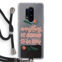 Optimistic flower girl: OnePlus 8 Pro Transparant Hoesje met koord
