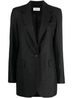 P.A.R.O.S.H. Giacca virgin wool-blend blazer - Gris - thumbnail