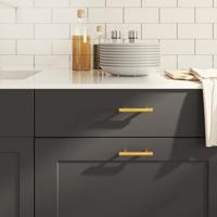 VidaXL Handvatten 10 st 64 mm roestvrij staal goudkleurig