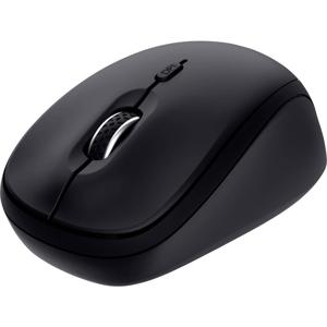 Trust YVI+ MULTI-DEVICE WIRELESS MOUSE BLACK Muis Draadloos, Bluetooth, USB Zwart 3 Toetsen