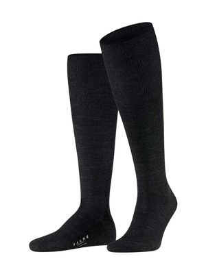 FALKE - Kniekousen - Airport - Antraciet Melange - 3080, Maat:41-42