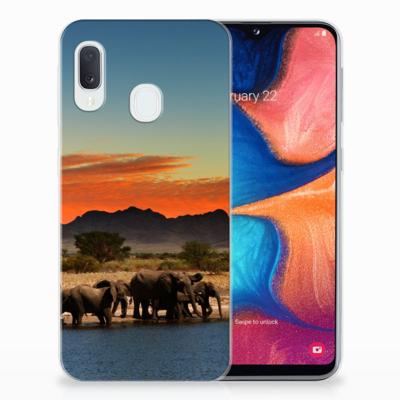 Samsung Galaxy A20e | TPU Hoesje | Olifanten