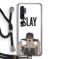 Slay All Day: Xiaomi Mi Note 10 Pro Transparant Hoesje met koord