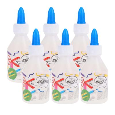 Topwrite Hobby lijm - 6x - 100 ml - transparant - snel drogend - met doseerdop - kindvriendelijk