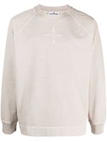 Stone Island sweat en coton à logo brodé - Tons neutres