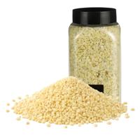 Home & Styling decoratie stenen/granulaat - 4x - 650ml - geel - hobby steentjes