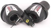 Shimano revo shifterset 3x7 speed derailleur zwart / antra ( set links + rechts ) Shimano revo shifterset 3x7 speed derailleur zwart / antra ( set links + rechts )