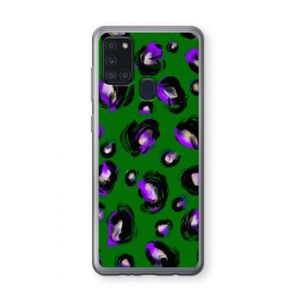 Green Cheetah: Samsung Galaxy A21s Transparant Hoesje
