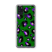 Green Cheetah: Samsung Galaxy A21s Transparant Hoesje