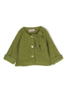 La Stupenderia cardigan à détail de nœud - Vert