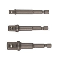 ADAPTER SET 3-DELIG 1/4" ZESKANT=>1/2",3/8",1