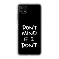 Don't Mind: Samsung Galaxy A22 5G Transparant Hoesje