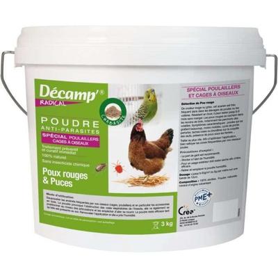 Chabasiet speciaal voor kippenhokken / kooivogels - DECAMP' - emmer van 3 kg